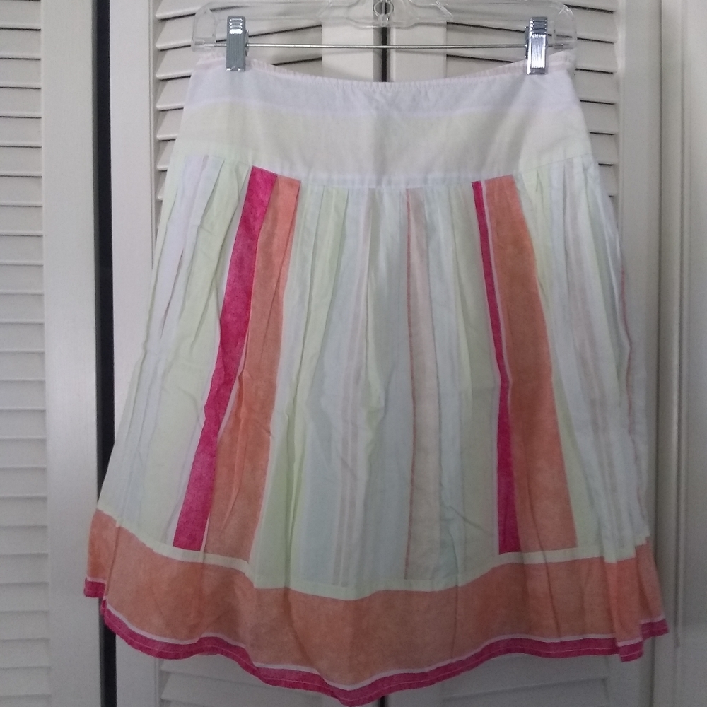 Colorful Pleated Skirt